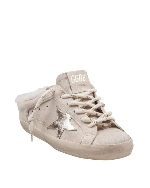 Golden Goose Deluxe Brand White Super Star Lace-Up Sabots