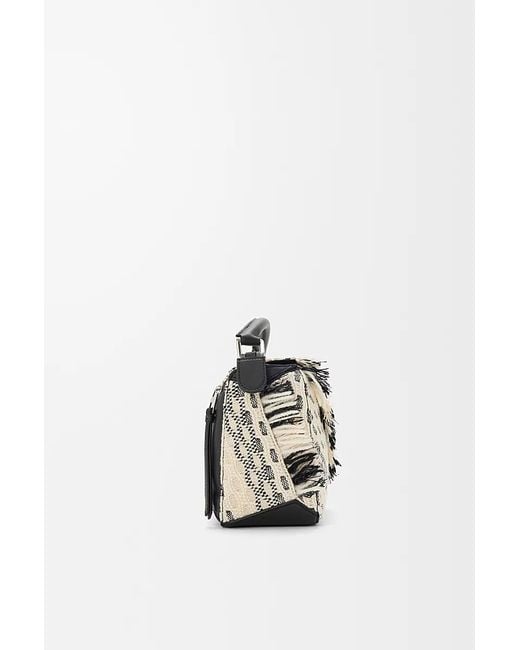 Loewe White Small Puzzle Handbag