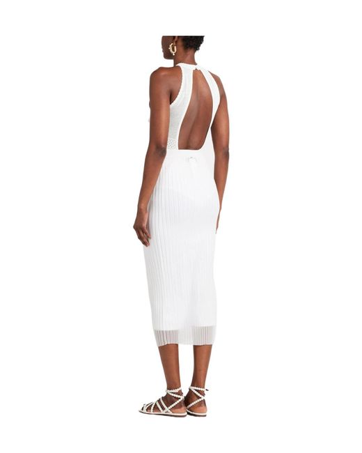 Sportmax White Midi Skirt