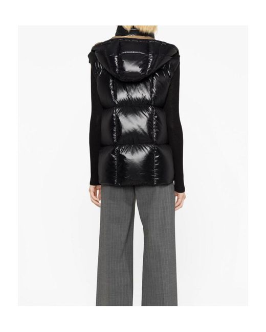 Moncler Black Luzule Hooded Down Vest