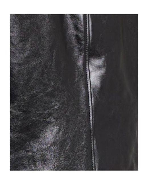 Our Legacy Black Leather Zip-Up Jacket