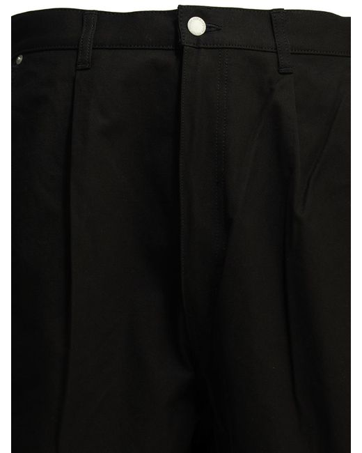 Comme des Garçons Black Comme Des Garçons Homme Pleated High-Waist Shorts for men