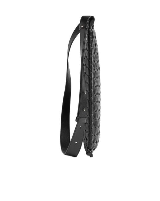 Bottega Veneta Black Flat Loop Large Crossbody Bag for men