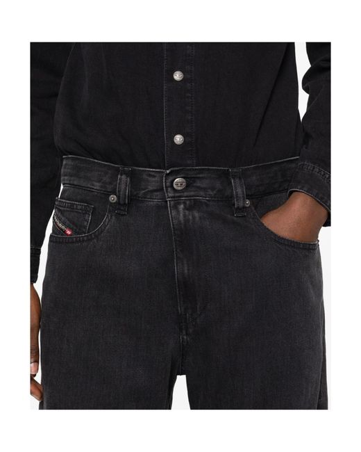DIESEL Black Button-Fastening Jumpsuit