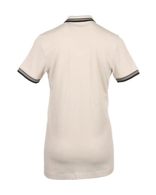 Boss Natural Boss Logo Embroidered Short-Sleeved Polo Shirt for men