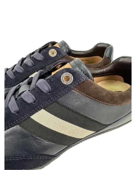 Bally Blue Logo Casual Sneakers for men