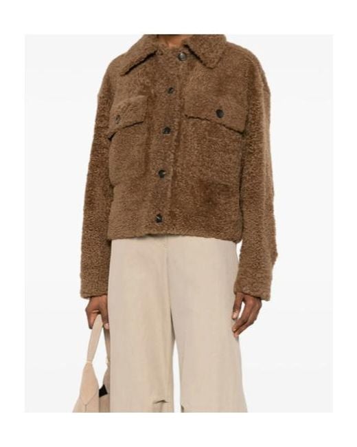 Brunello Cucinelli Brown Button-Up Jacket
