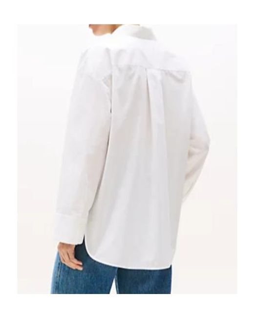 Tommy Hilfiger White Button-Down Pocket Shirt