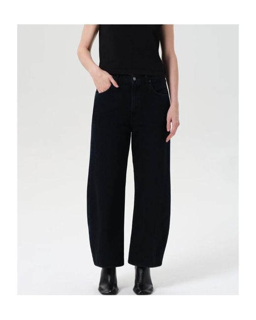 Agolde Blue Low Curved Jeans