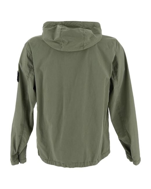 Stone Island Green Drawstring Jacket for men