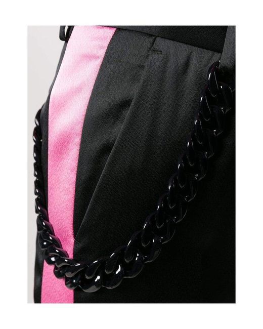 MSGM Black Straight Slacks