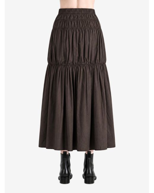 Amomento Black Shirring Skirt