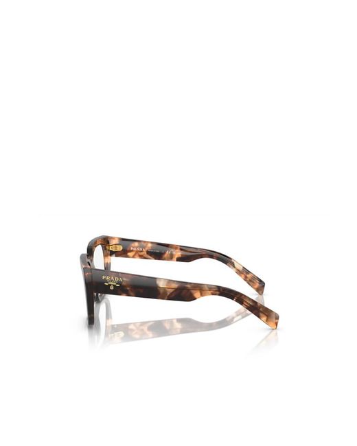Prada White Eyewear Square Frame Glasses