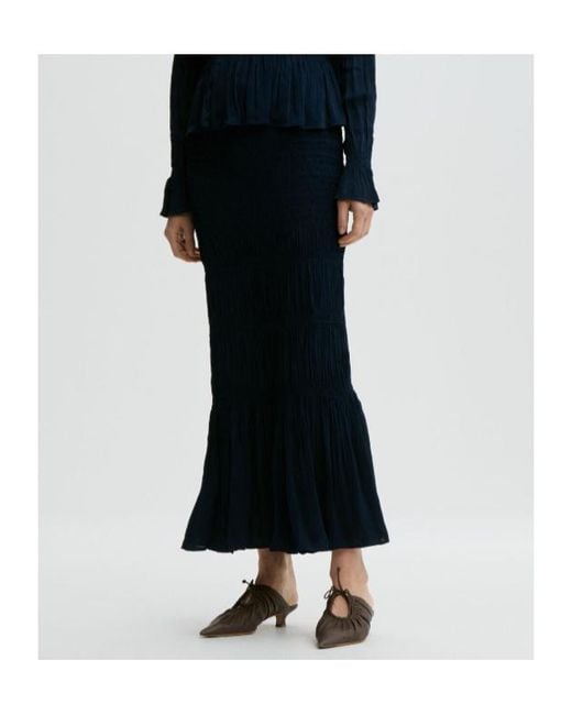 By Malene Birger Blue Ilona Ruched Skirt