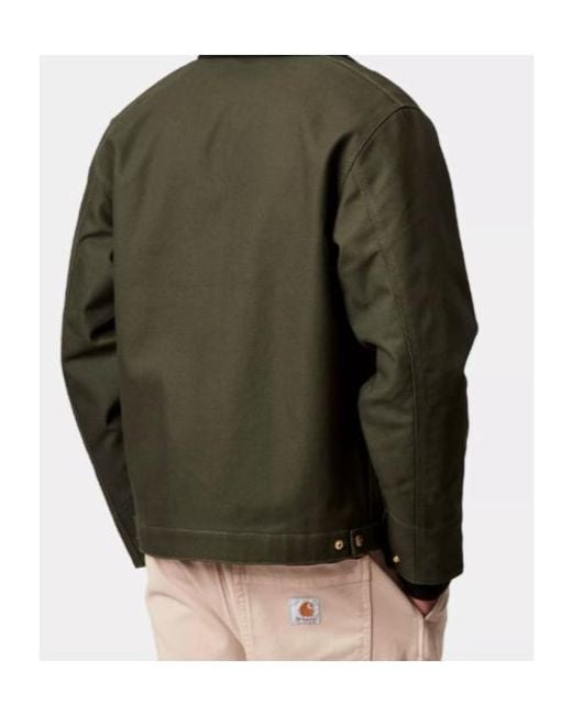 Carhartt Green Detroit Corduroy-Collar Cotton Jacket for men