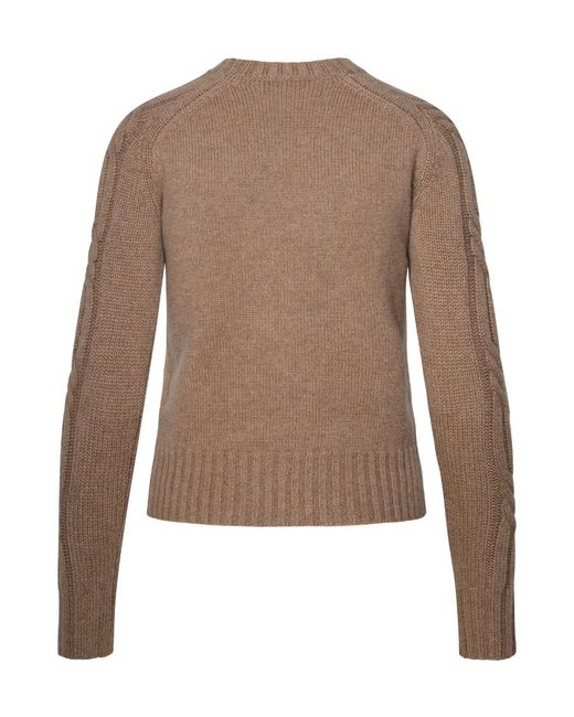 Max Mara Brown Round Neck Sweater