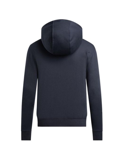 EA7 Blue Logo Hooded Casual Jacket for men