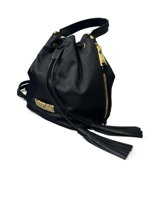 Moschino Black Top Handle Shoulder Bag
