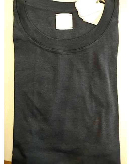 Eleventy Blue Short Sleeved Crewneck T-Shirt for men