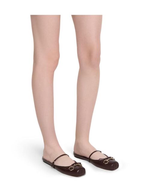 Gucci Brown Horsebit Mules