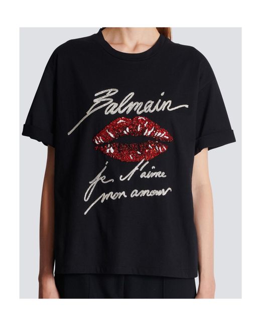 Balmain Black T-Shirts