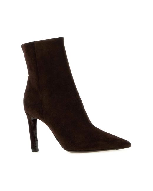 Jimmy Choo Brown Frankie 85 Ankle Boots