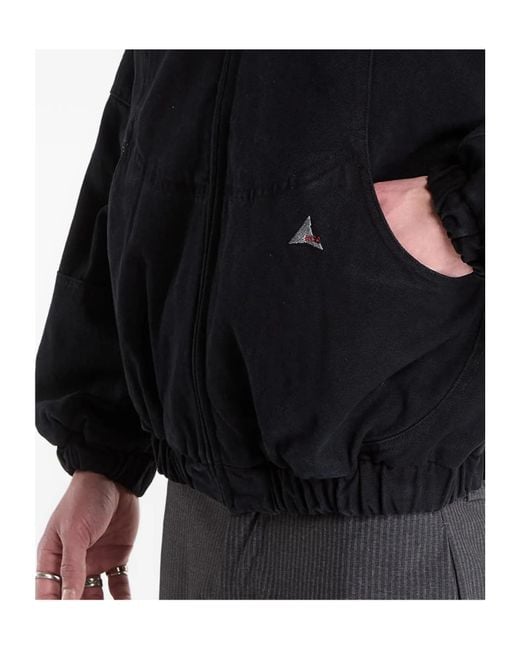 Roa Black Ash Zip Jacket for men