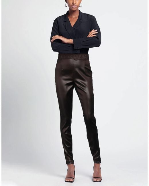 Dolce & Gabbana Black Smooth Stretch Leggings