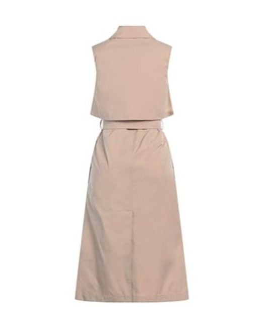 Burberry Natural Sleeveless Trench Coat