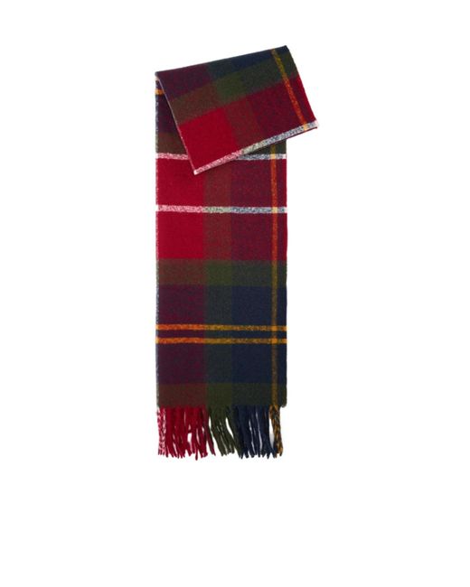 Barbour Red Plaid Scarf