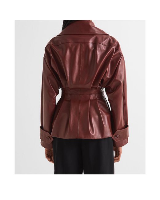 Balenciaga Purple Leather Jacket