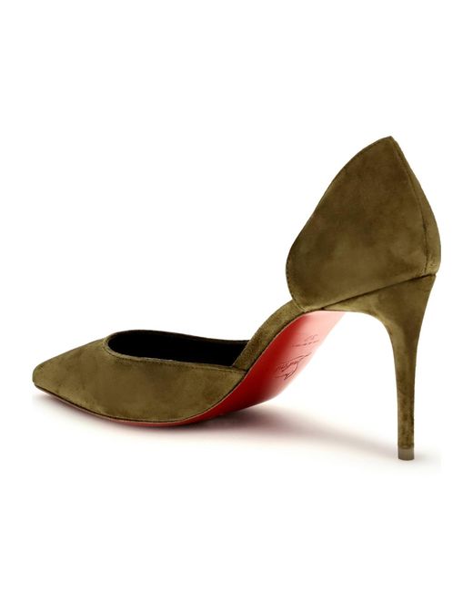 Christian Louboutin Green Iriza Stiletto-Heel Pumps