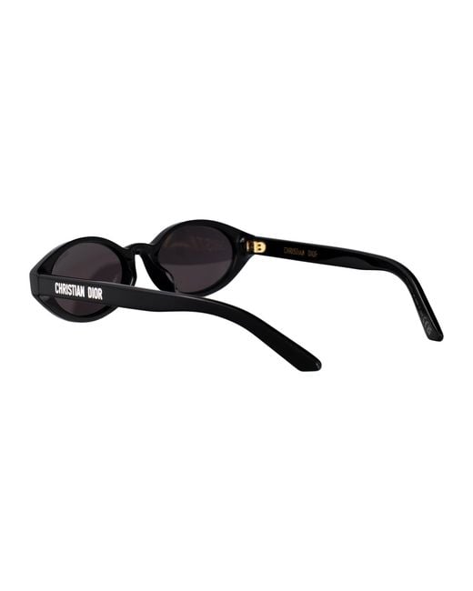 Dior White Eyewear Pacific R1I Oval Frame Sunglasses