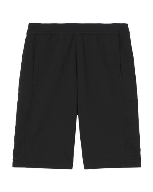 Burberry Black Elasticated Waist Track Shorts for men