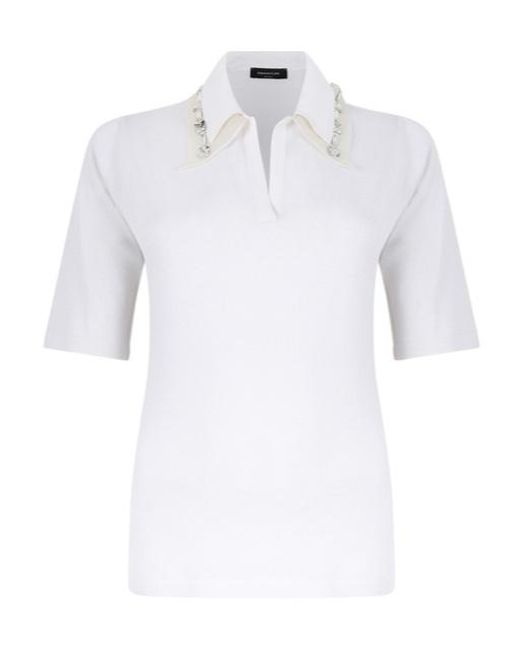 Fabiana Filippi White Short-Sleeved Knitwear