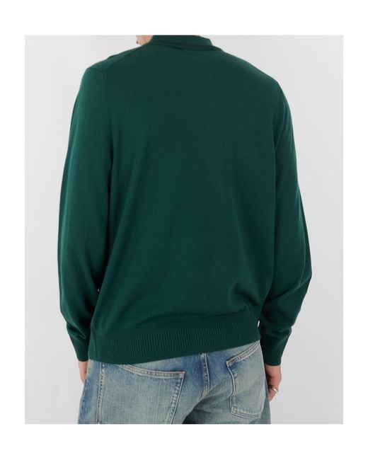 Paul Smith Green Long-Sleeve Polo Shirt for men