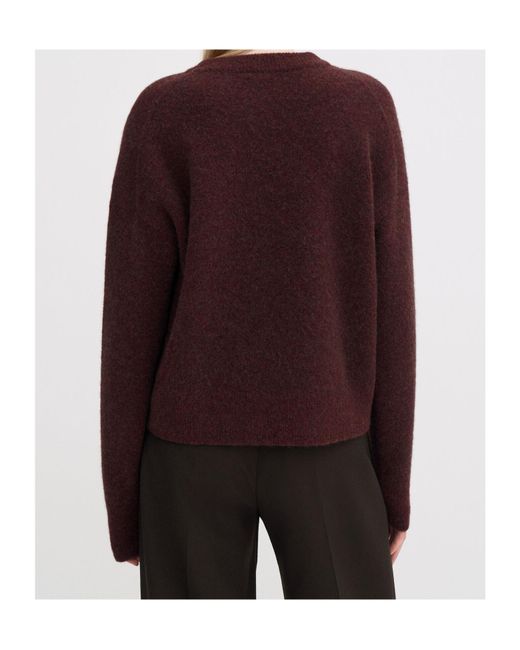 Filippa K Purple Wool Yak Crewneck Sweater