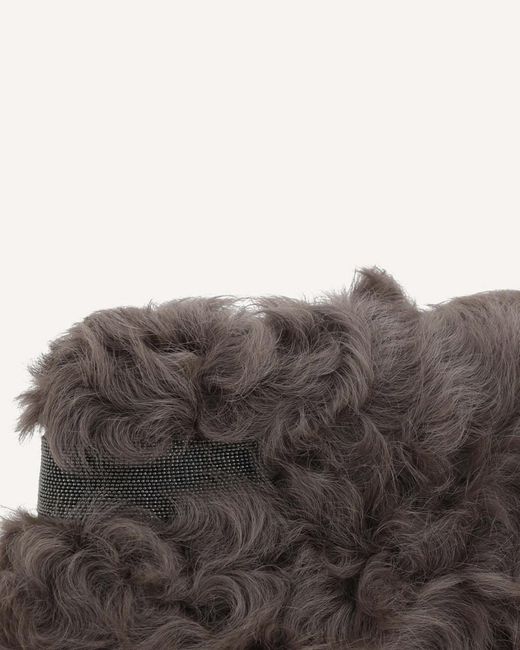 Brunello Cucinelli Brown Monili Embellished Clutch Bag