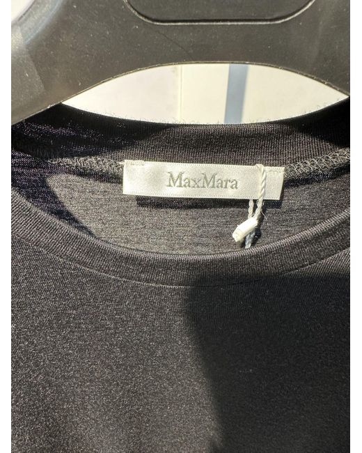 Max Mara Gray Long-Sleeved T-Shirt