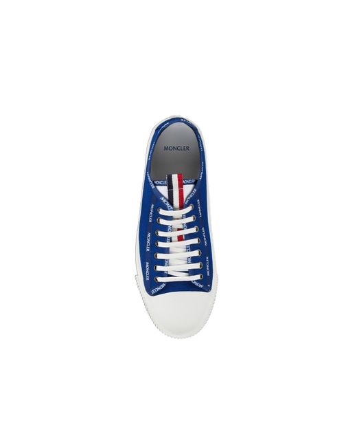 Moncler Blue Glissiere Low-Top Sneakers for men