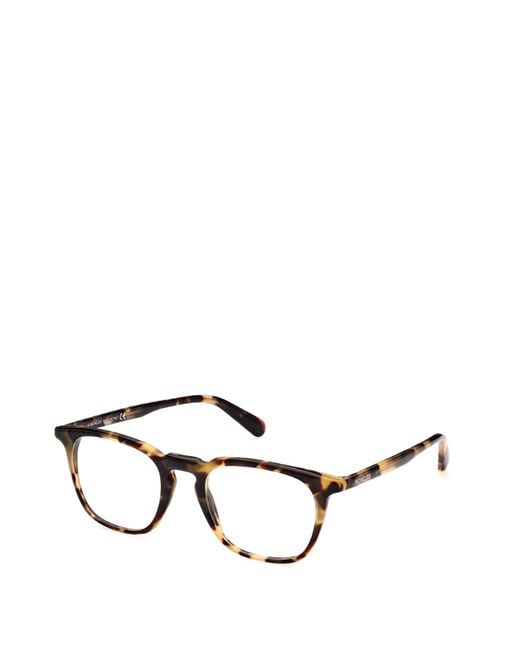 Moncler White Eyewear Square Frame Glasses for men