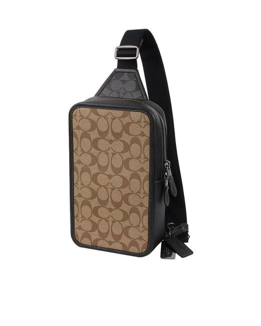 COACH Multicolor Logo Pattern Cross-Body Bag for men