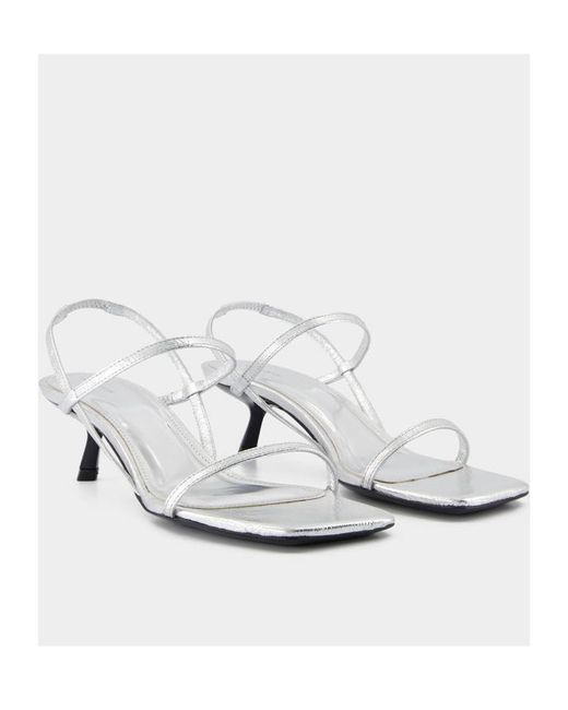 Anine Bing White Hilda Slingback Sandals