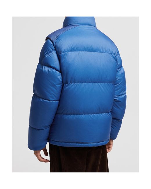 Moncler Blue Verone Reversible Short Puffer Jacket for men