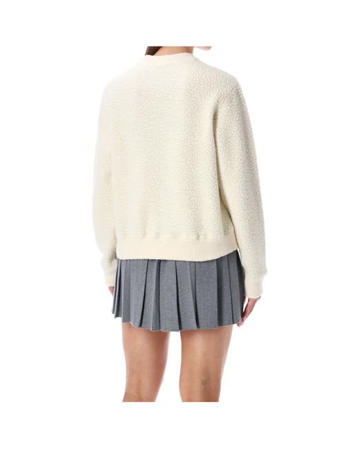 Casablanca White Crew Neck Long Sleeved Jumper