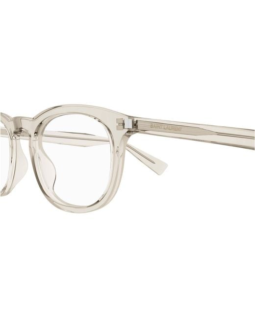 Saint Laurent White Eyewear Sl 811 Rectangular Glasses And Frames for men