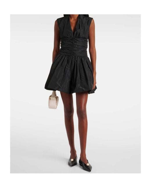 Patou Black Pleated Detail Dress