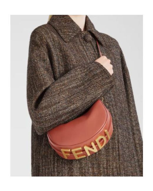 Fendi Red Graphy Mini Tote Bag
