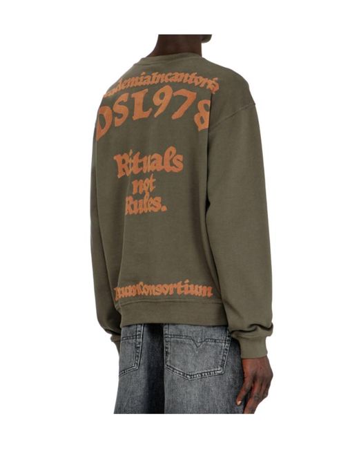 DIESEL Green Norm-Aa4 Sweatshirt for men