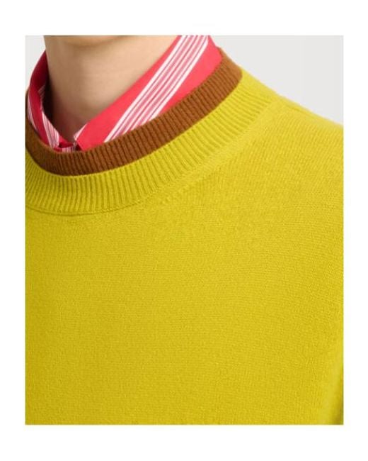 Marni Yellow Cashmere Jumper With Layered Effect for men
